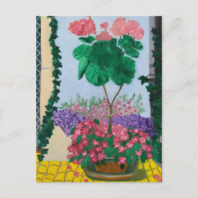 POSTAL FLORES DE LA ISLA MUSEO BERLIN (Anverso)