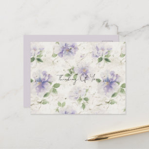 Postal Flores de lavanda morada bonitas