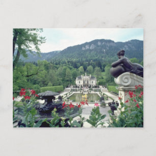 Postal Flores de Linderhof White Castle