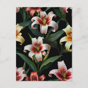 Postal flores de lirio