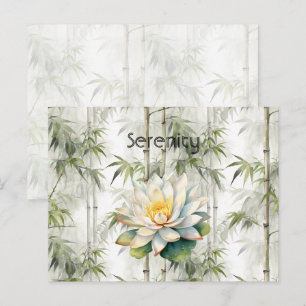 Postal Flores de Loto Serenidad