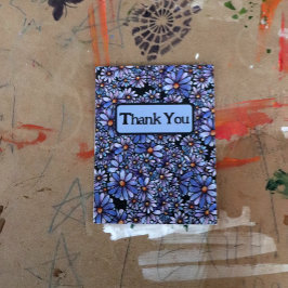 Postal Flores de margarita morada                        