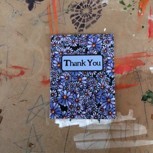 Postal Flores de margarita morada                         (Subido por el creador)