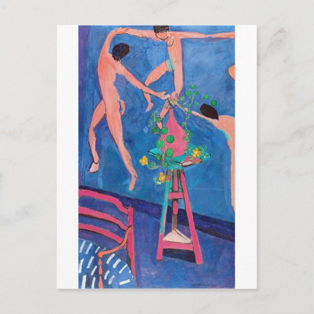 Postal Flores de nasturcio en el Atelier, Matisse (Anverso)