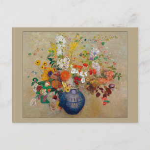 Postal Flores de Odilon Redon