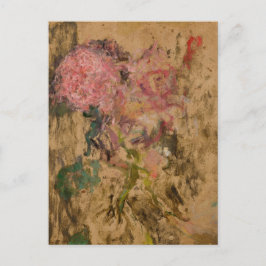 Postal Flores de Olga Boznanska