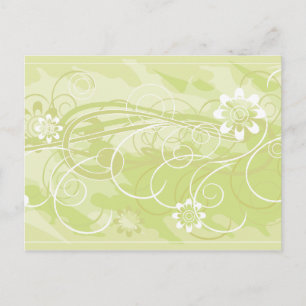 Postal flores de oliva