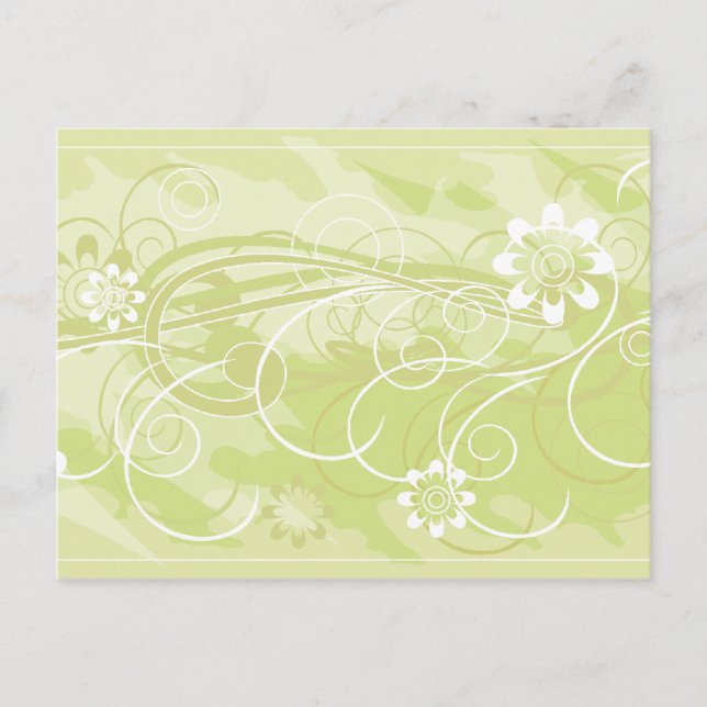 Postal flores de oliva (Anverso)