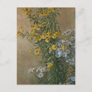 Postal Flores de Otoño   Gunnar Gunnarsson Wennerberg