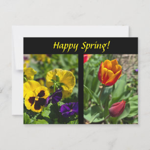 Postal Flores de primavera