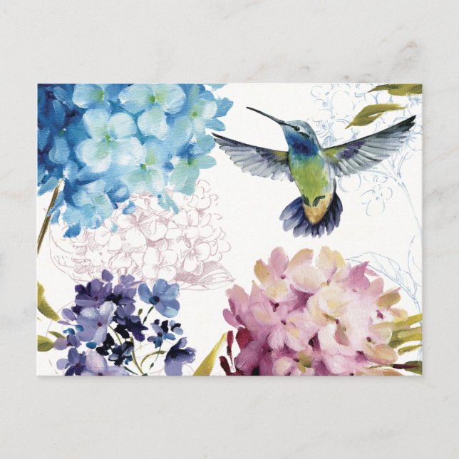 Postal Flores de primavera (Anverso)