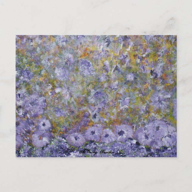 Postal Flores de primavera (Anverso)