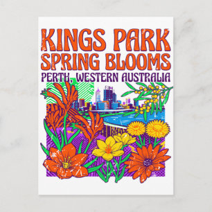 Postal Flores de primavera en Kings Park Perth Australia