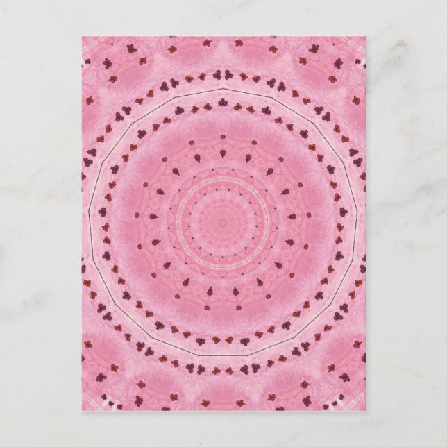 Postal Flores de primavera Kaleidoscope (Anverso)