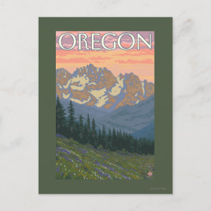 Postal Flores de primavera - Poster de Viajes de época