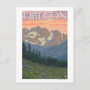 Postal Flores de primavera - Poster de Viajes de época