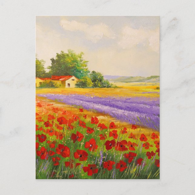 Postal Flores de Provence (Anverso)