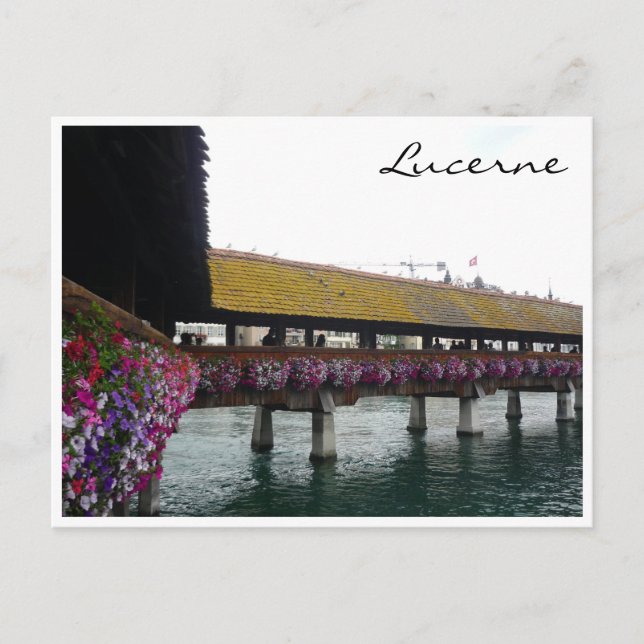 Postal flores de puente de capilla (Anverso)