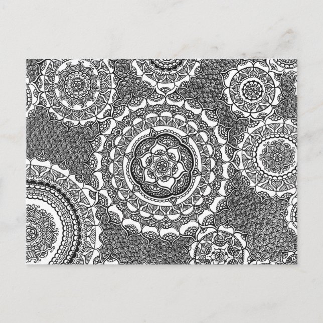 Postal Flores de reloj (Anverso)