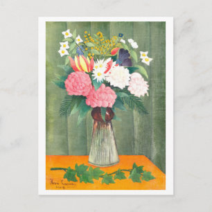 Postal Flores de Rousseau en un jarrón Pintura