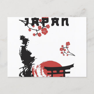 Postal Flores de Samurai en Japón