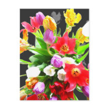 Flores de tulipanes de primavera