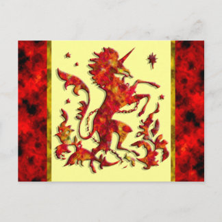 Postal Flores de unicornio