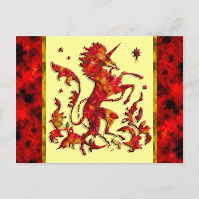 Postal Flores de unicornio (Anverso)