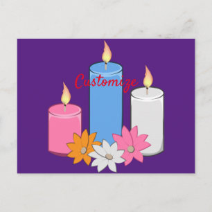 Postal Flores de vela encendidas Thunder_Cove