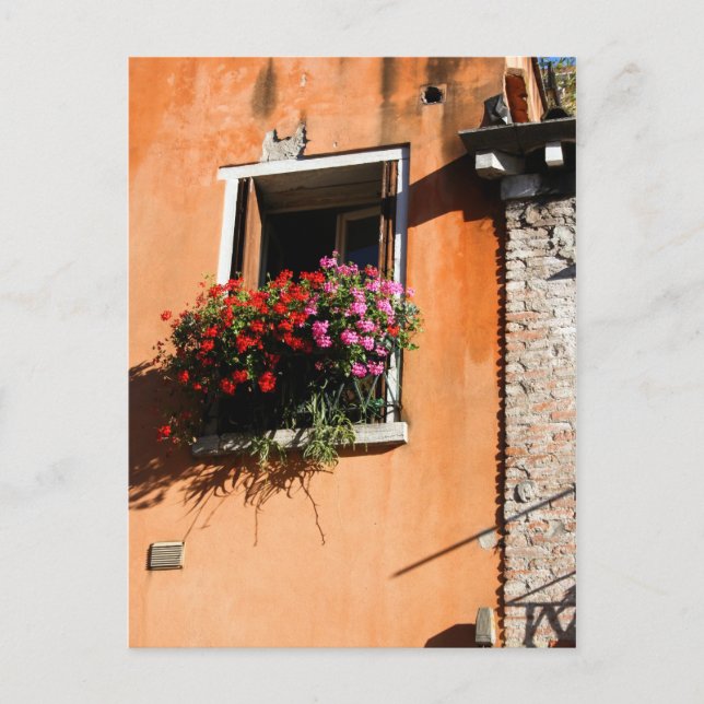 Postal Flores de ventana (Anverso)