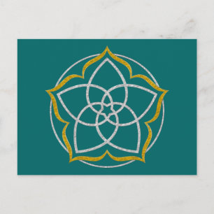 POSTAL FLORES DE VENUS / ORO DE AVERÍA DE AVANZA DE AVANZ