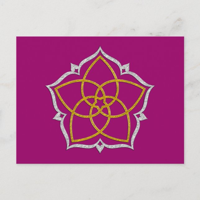 Postal FLORES DE VENUS / PLATA DE GOLD DE Venusblume Lotu (Anverso)