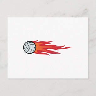 Postal Flores de voleibol