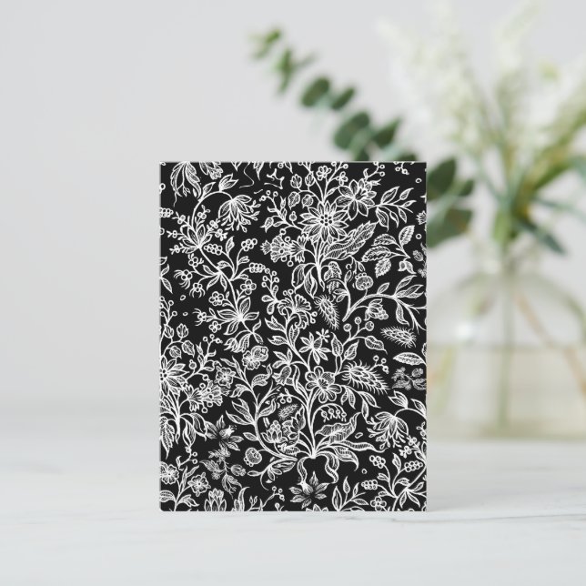 Postal Flores decorativas 21 (Anverso de pie)