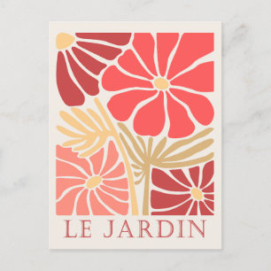 Postal Flores del Boho Le Jardin