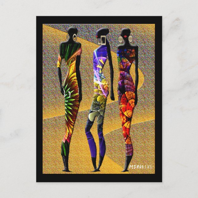 Postal Flores del desierto africano (Anverso)