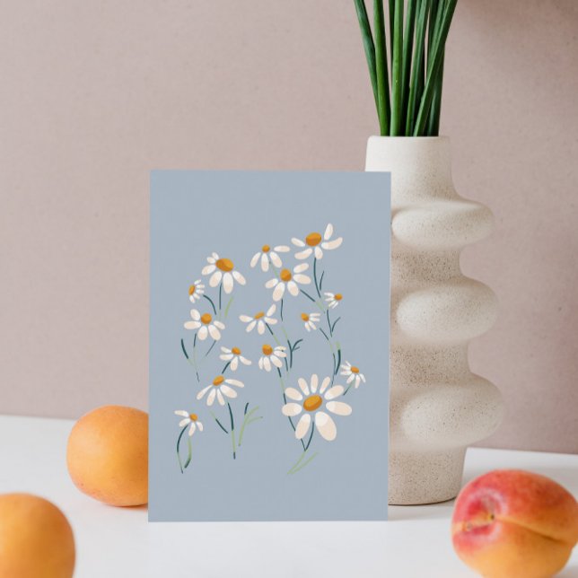 Postal Flores Delicadas De Chamomile, Estética Y Salvaje (Subido por el creador)