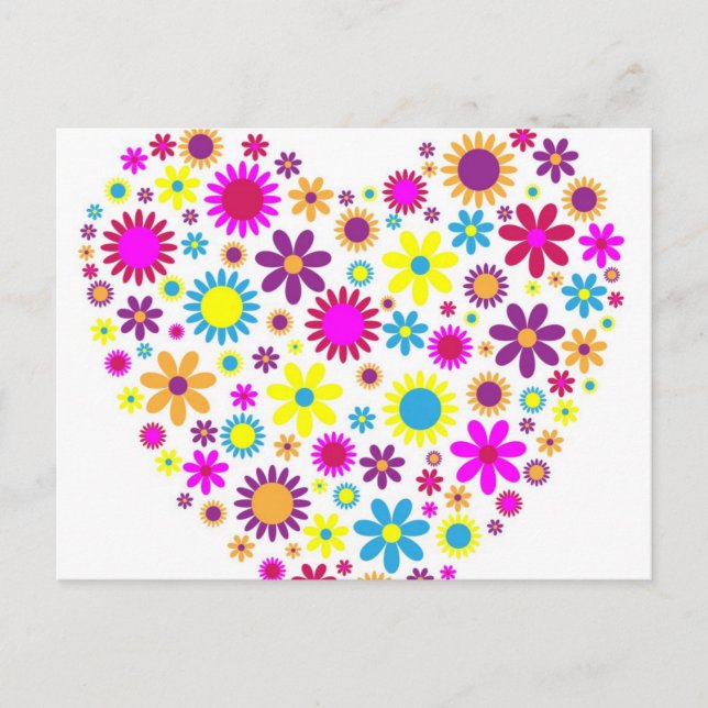 Postal Flores Dichosas (Anverso)