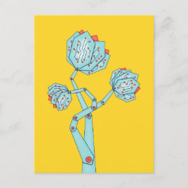 Postal Flores Electrónicas Mujeres En El STEM