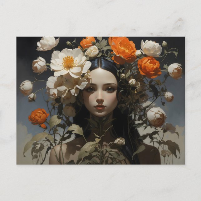 Postal flores en mi mente (Anverso)