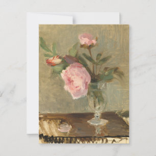 Postal Flores en un jarrón Arte Romántico
