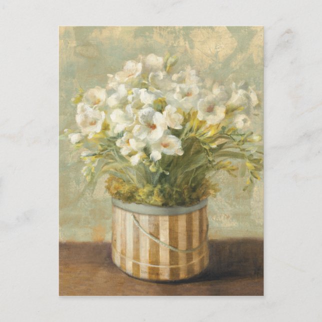 Postal Flores en una caja Gorra (Anverso)