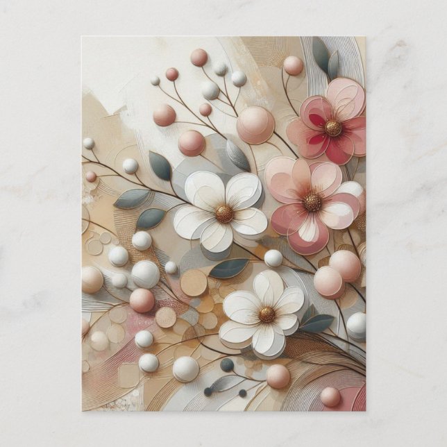 Postal Flores Encantadoras  (Anverso)