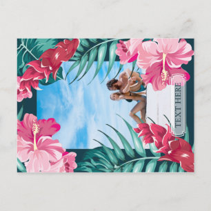 Postal Flores exóticas de verano foto personalizada