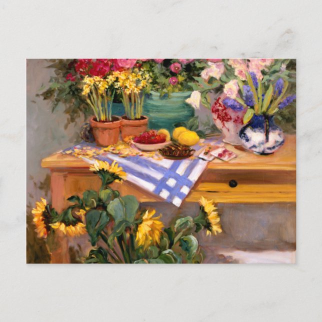 Postal Flores frescas I (Anverso)