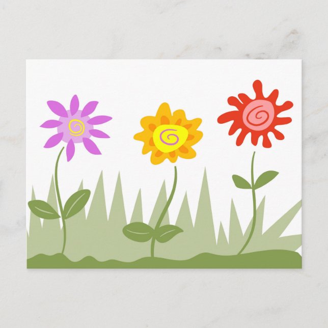 Postal Flores Funky (Anverso)