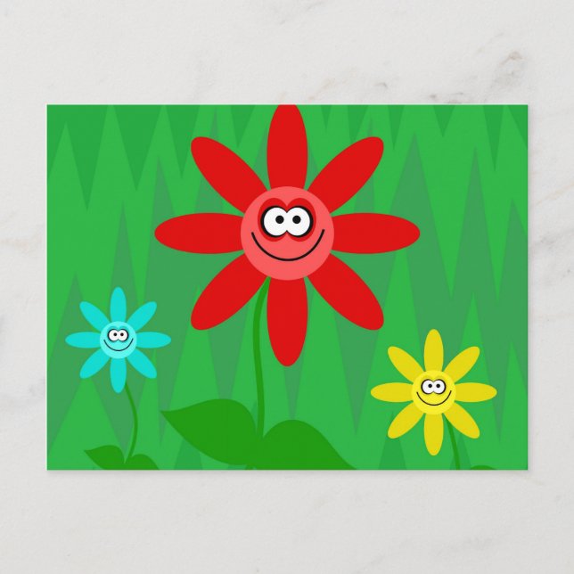 Postal Flores Funky (Anverso)