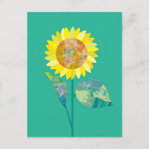 Postal Flores giratorias en flor