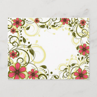 Postal Flores glamorosas