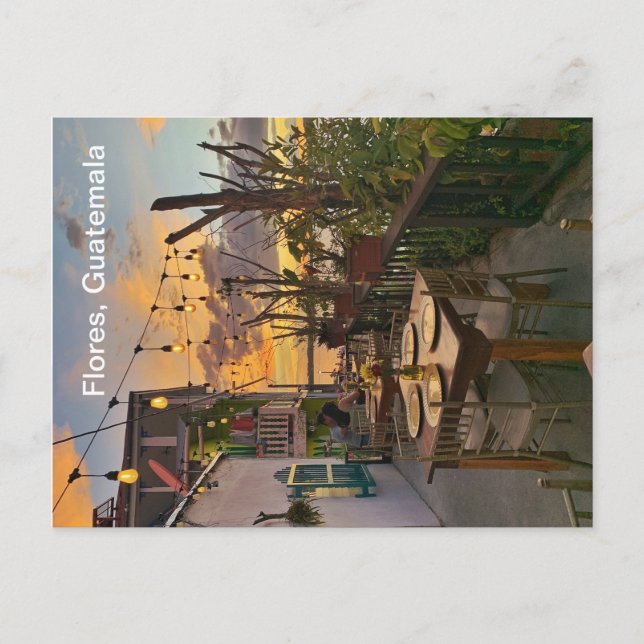 Postal Flores, Guatemala Postcard (Anverso)